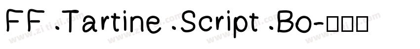 FF Tartine Script Bo字体转换